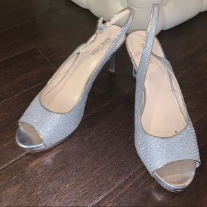 Nine West Silver Heel